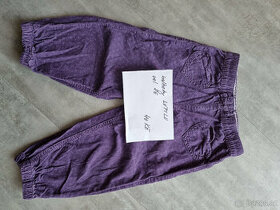 kalhoty, tepláky, kratase vel. 86/92 cca 1-2R