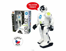 Robotická hračka (robot) Zigybot, mluví česky