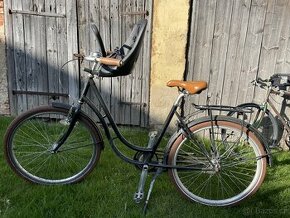 Dámské retro kolo kolos s košíkem a sedačkou thule yepp mini - 1