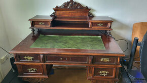 Luxusní starožitný psací stůl (115 cm šířka)