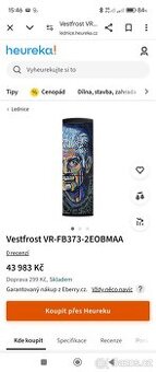 Disigenova lednice Vestfrost nova v zaruce