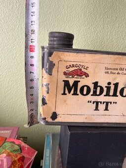 Plechovka od oleje Mobiloil
