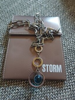 Řetízek zn. Storm chir. ocel modrá kulička