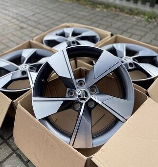 ORIGINÁL Alu Škoda NIVALIS R17, 5x112 - ZÁNOVNÍ