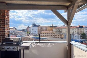 Pronájem bytu 5+kk, 280 m2, terasa, pergola, balkon - Brno -