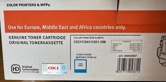 Toner OKI 44844507 azurový