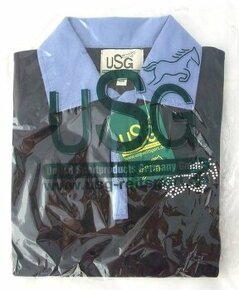 Dětské jezdecké tričko zn. USG vel.116 a 128 modré nové