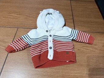 Svetřík/ kabátek bio bavlna - top stav 50/56