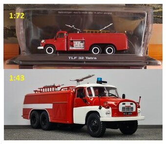 Hasiči 1:43 za 1:72.