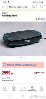vibrační plošina crivit - lidl