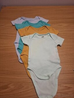 H&M 4PACK body s krátkým rukávem