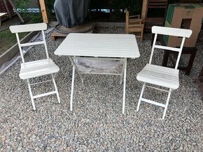 Zahradní/balkonový set - stůl + 2x židle MÄLARÖ IKEA