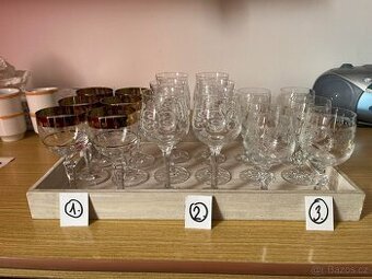 skleničky Bohemia Crystal, sklárny květná