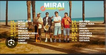 2 lístky na Mirai Summer fest - Plzeň II