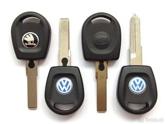 Klíč Škoda Volkswagen Audi Seat HU66 ID48  Klíč = 150kč.  Kl