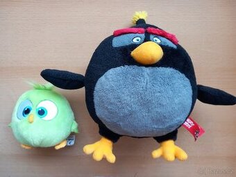 2 ks plyšáci ANGRY BIRDS skoro nové