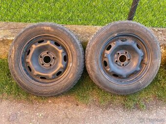 Prodam plechový disky 5x100 14 s pneu Ibiza,Fabia,Polo