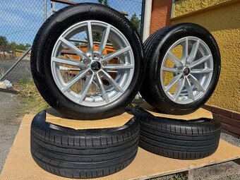 Nová sada originální alu kola 5x112 r17 + pneu 225/50/17