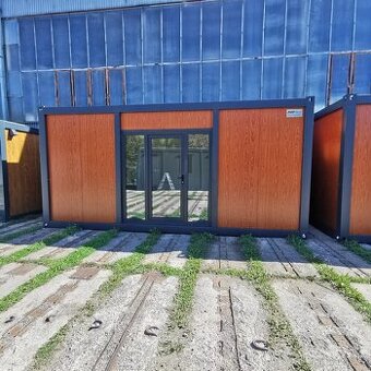 Obytný kontejner PMP o rozměru 3 x 6 m s francouz.dveřmi