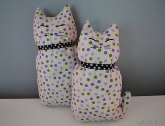 Dekorační polštáře kočky - sada 2 ks