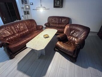 kožená sedací souprava