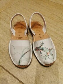 Jarní, letní kožené originální sandále dámské 38