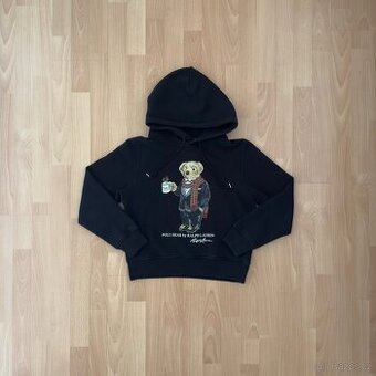 Ralph Lauren Polo černá mikina s motivem medvěd - 1