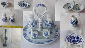 Cibulák souprava slánek/ i jednotlivě / stolní doplnky I.Tř.