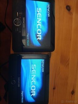 SENCOR 7" Dual Screen Car DVD Player, Přehrávač do auta.