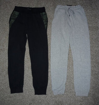2x tepláky vel 140-146 H&M,cena za oboje