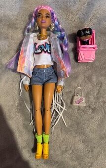 Panenka Barbie extra duhové vlasy