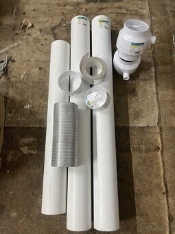 Haco ventilacni potrubi, jimka, spojky, hlinikova flexi trub