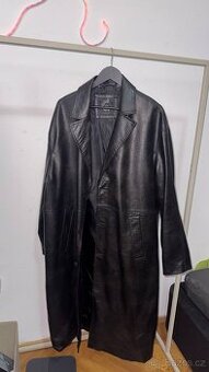 kožený plášť kabat trenč Berska