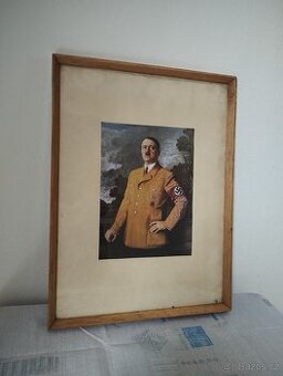 Prodám originální obraz Adolfa Hitlera nalezený na půdě