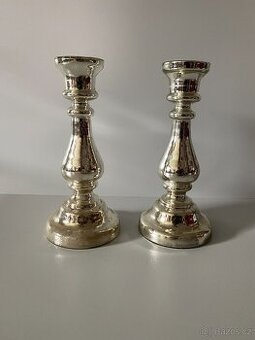 svícen skleněný svícen svícny staré skleněné svícny