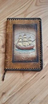 Kožený obal na knihy