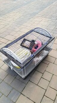 Velká klec na morče, králík ... atd. vč. mnoha doplňků