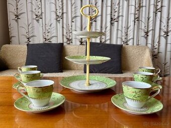 Vitage coffee set with cake stand - Czechoslovakia, Moritz Z