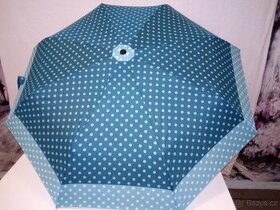 Deštník - skládací - nový - barevný tón do zelena - 1