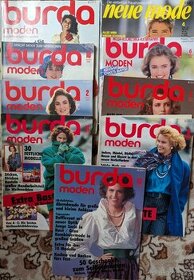 Časopisy Burda 8 ks a Neue mode 1 ks (bez příloh)