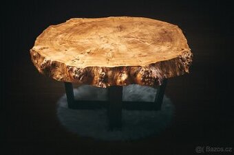 Luxusný konferenčný stolík Topoľ - priemer 110cm