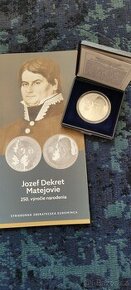 10 € euro minca PROOF Jozef Dekrét Matejovie Slovensko - 1