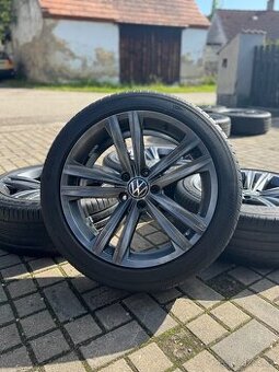 ORIGINÁL Alu Volkswagen Sebring R18, 5x112 - TOP STAV, LETNÍ