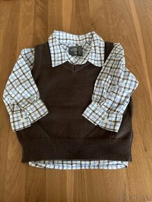 Chlapecká souprava košile a vesty