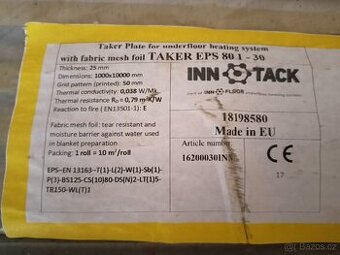 Polystyrenové desky s rastrem EPS 80 5 ks po 10 m2