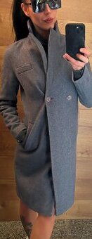ELVI VLNĚNÝ ZIMNÍ SLIM DÁMSKÝ ELEGANTNÍ KABÁT 42 M