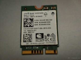 Wifi bluetooth karta Intel AX201 AX201NGW