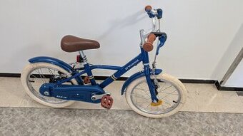 DĚTSKÉ 16" KOLO 4,5-6 LET B'twin CITY 900, MODRÉ