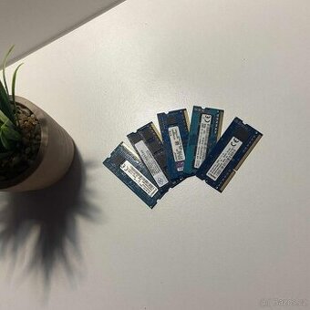 Sada 5× notebookových RAM – vše za 150 Kč