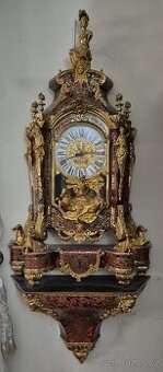 Hodiny starožitné krasne tzv. konske boulle - 1